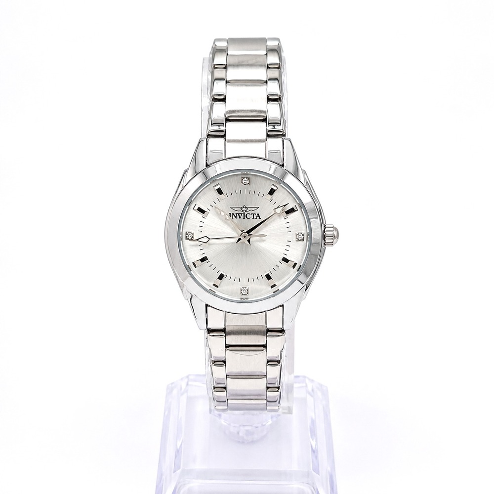 Invicta Celestial 70247 Women's Silver Tone Gemstone Quartz Watch 30mm New